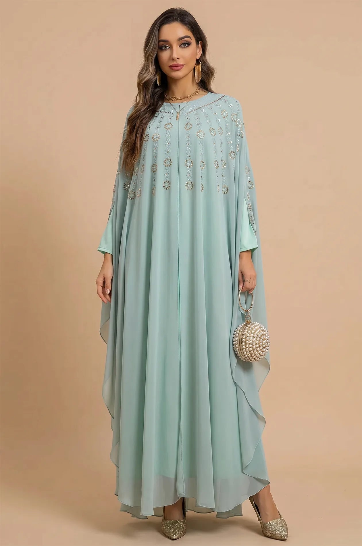 lime green kaftan dress Lime green linen kaftan – AnaiYah main image 1