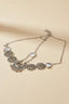 Full view of the Naylara Bohemian Silver Head Chain, a tribal accessory for Kaftan.