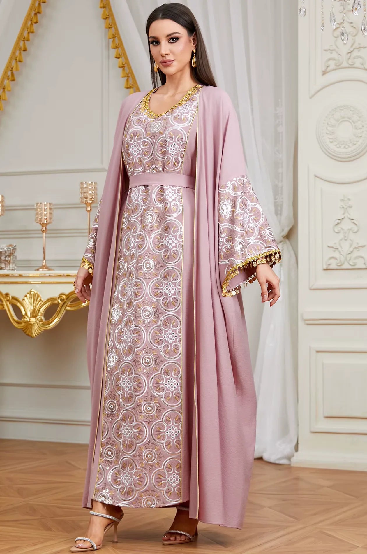 kaftan style formal dresses Elegant Kaftan Set - Henna Dress For Sale main image 0