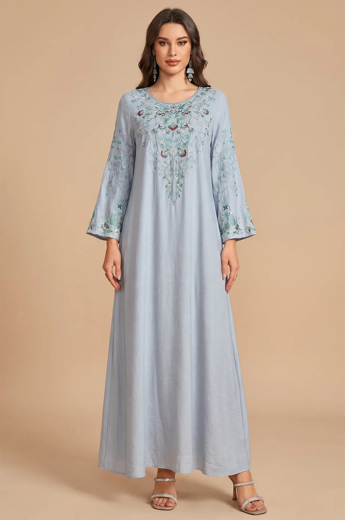 sachin and babi light blue dress Floral Embroidered Dresses for Every Occasion main image 0